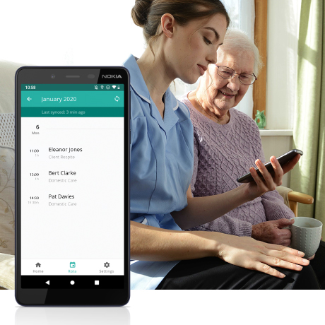 2020 02 04 app screen 01 CareLineLive Carer Companion Mobile App
