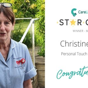Congratulations to our May Star Carer, Christine Oliver from Personal Touch Care Services