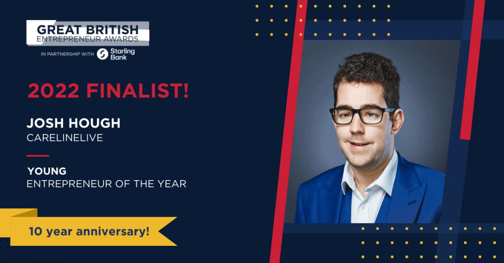 Josh Hough nominated for Young Entrepreneur of the Year