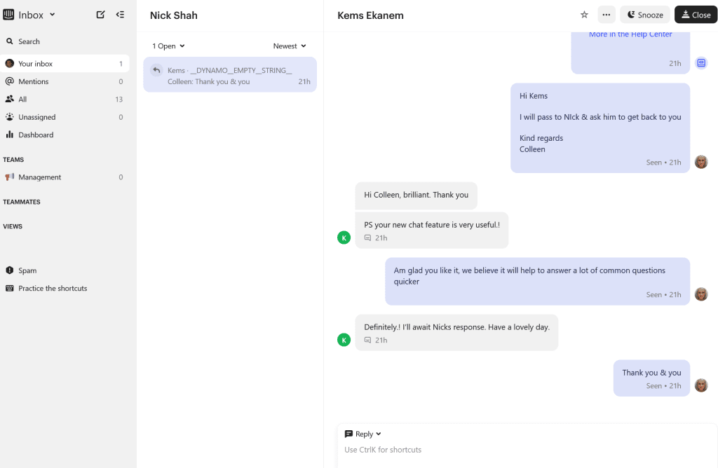 Customer feedback on intercom Customer feedback on Intercom