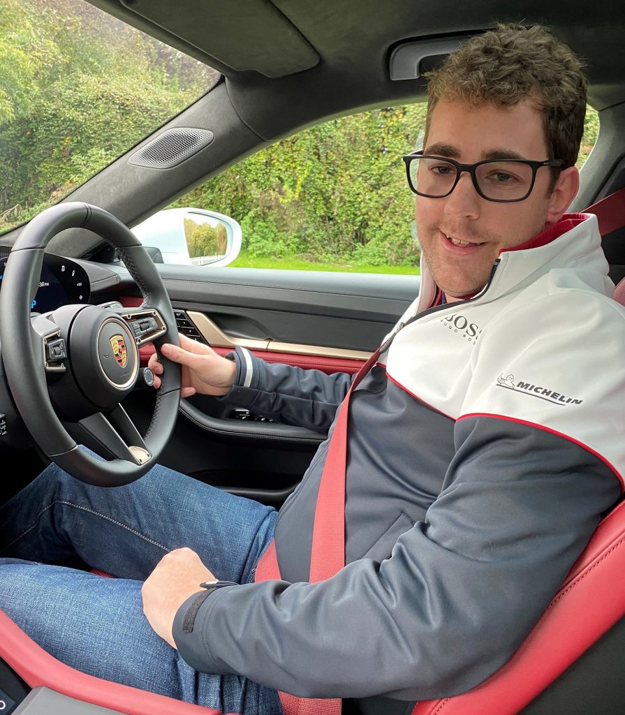 Josh hough behind the wheel Josh Hough behind the wheel