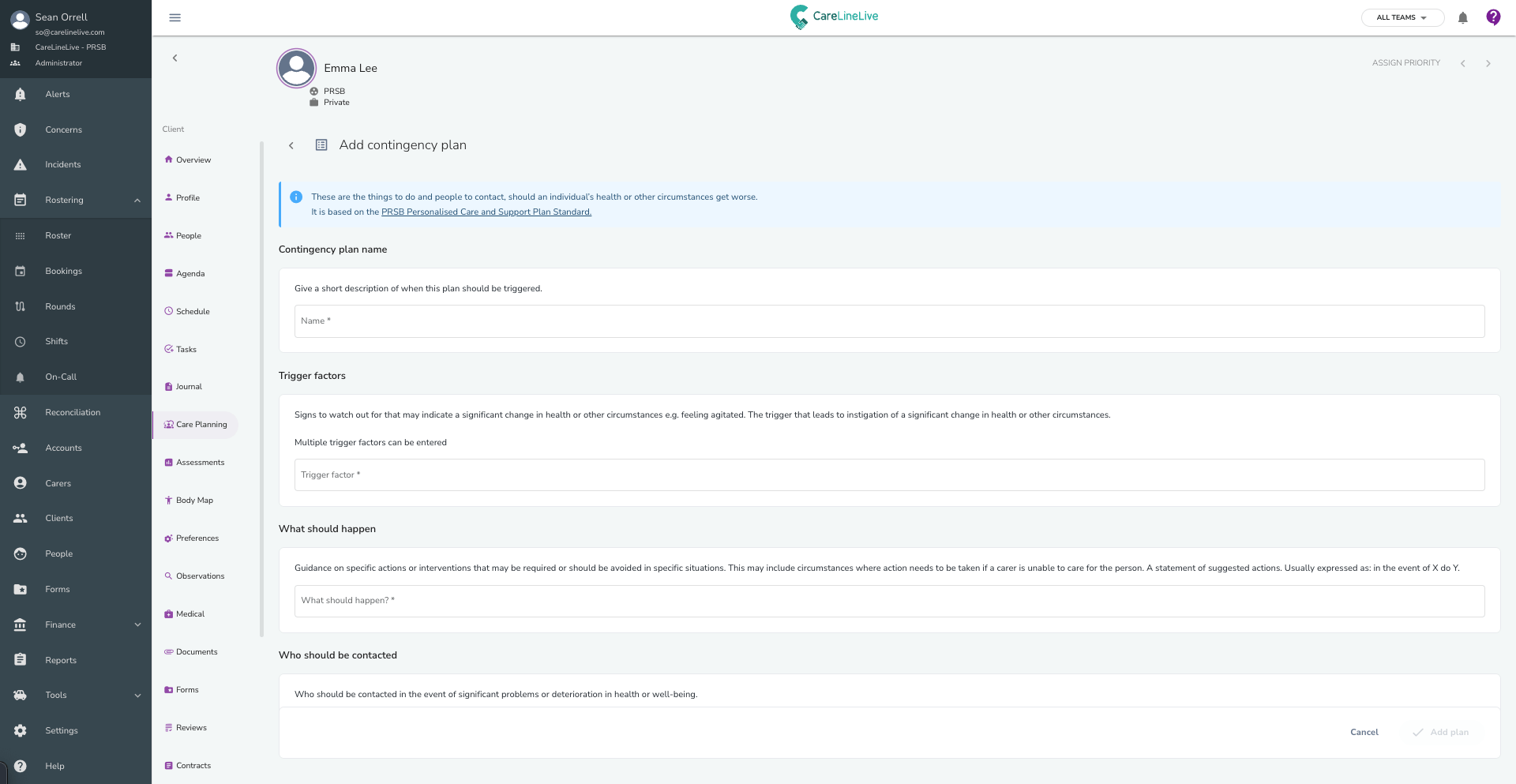 Contingency plan Contingency Plan