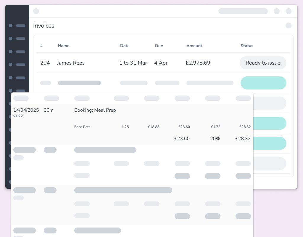 2025 04 payroll invoicing Time sheets