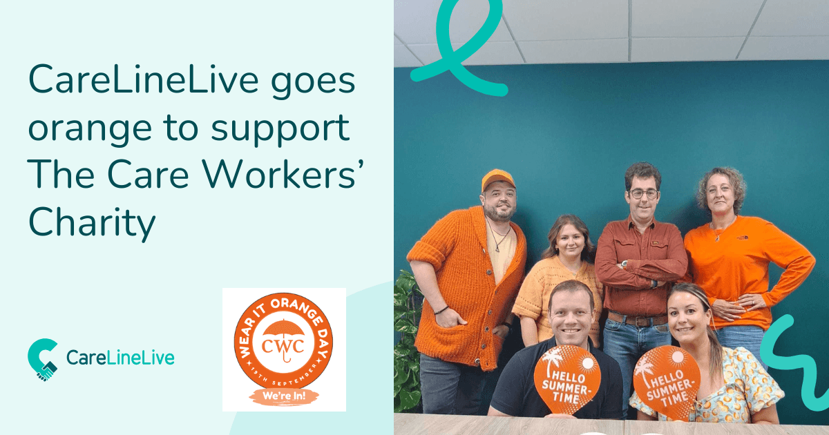 CareLineLive goes orange to support The Care Workers’ Charity