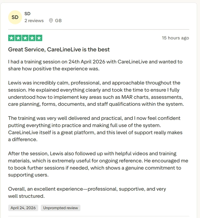 Trustpilot review Trustpilot review